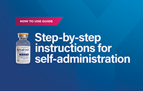 ARCALYST® (rilonacept) Step-by-step instructions for self-administration brochure.