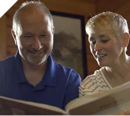Ken and Cathy reading.
